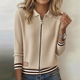 Chic Collared Long Sleeve Cardigan - Ihr stilvoller Begleiter für den Herbst