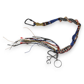 Dolce & Gabbana Multicolor Geflochtenes Seil Logo Tasche Schulterriemen