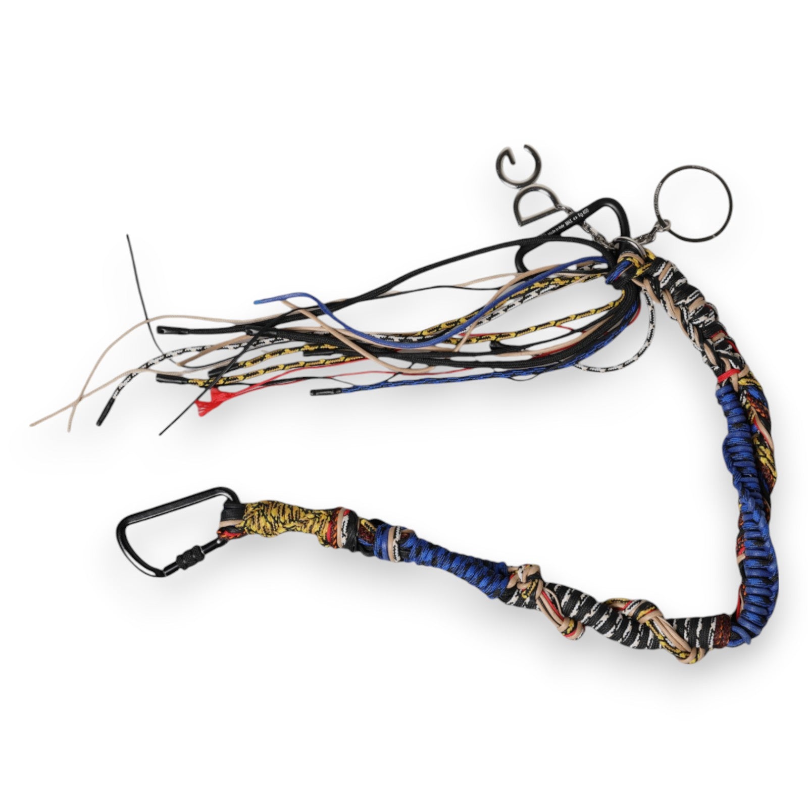 Dolce & Gabbana Multicolor Geflochtenes Seil Logo Tasche Schulterriemen