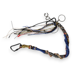 Dolce & Gabbana Multicolor Geflochtenes Seil Logo Tasche Schulterriemen