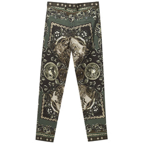 Dolce & Gabbana Grüne Baumwoll-Chinos