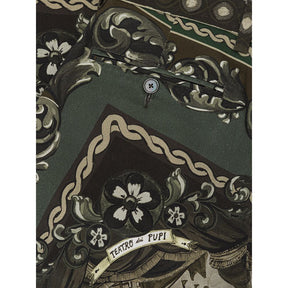 Dolce & Gabbana Grüne Baumwoll-Chinos