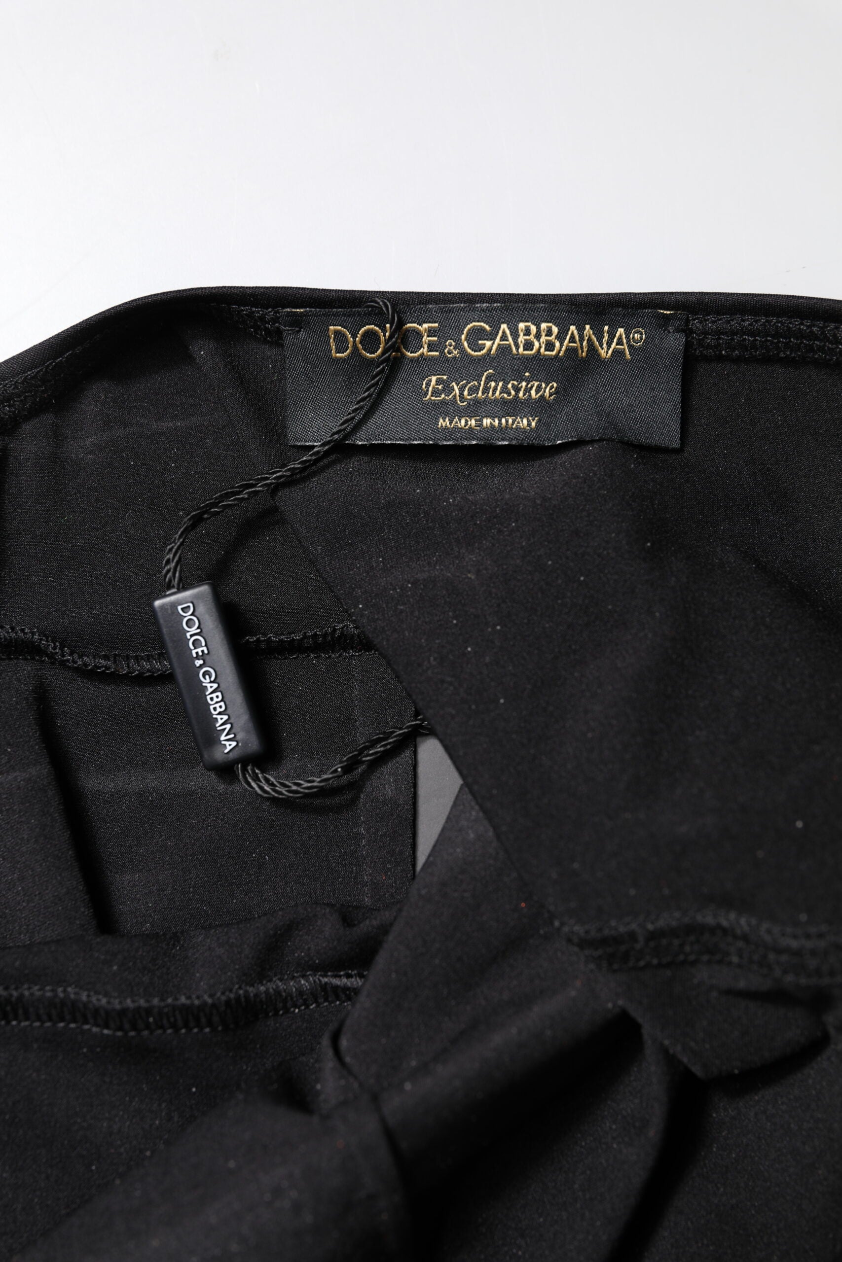 Dolce & Gabbana Schwarzer ärmelloser Bodycon Frauen Jumpsuit Kleid