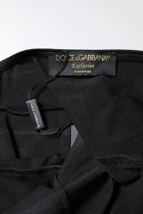 Dolce & Gabbana Schwarzer ärmelloser Bodycon Frauen Jumpsuit Kleid