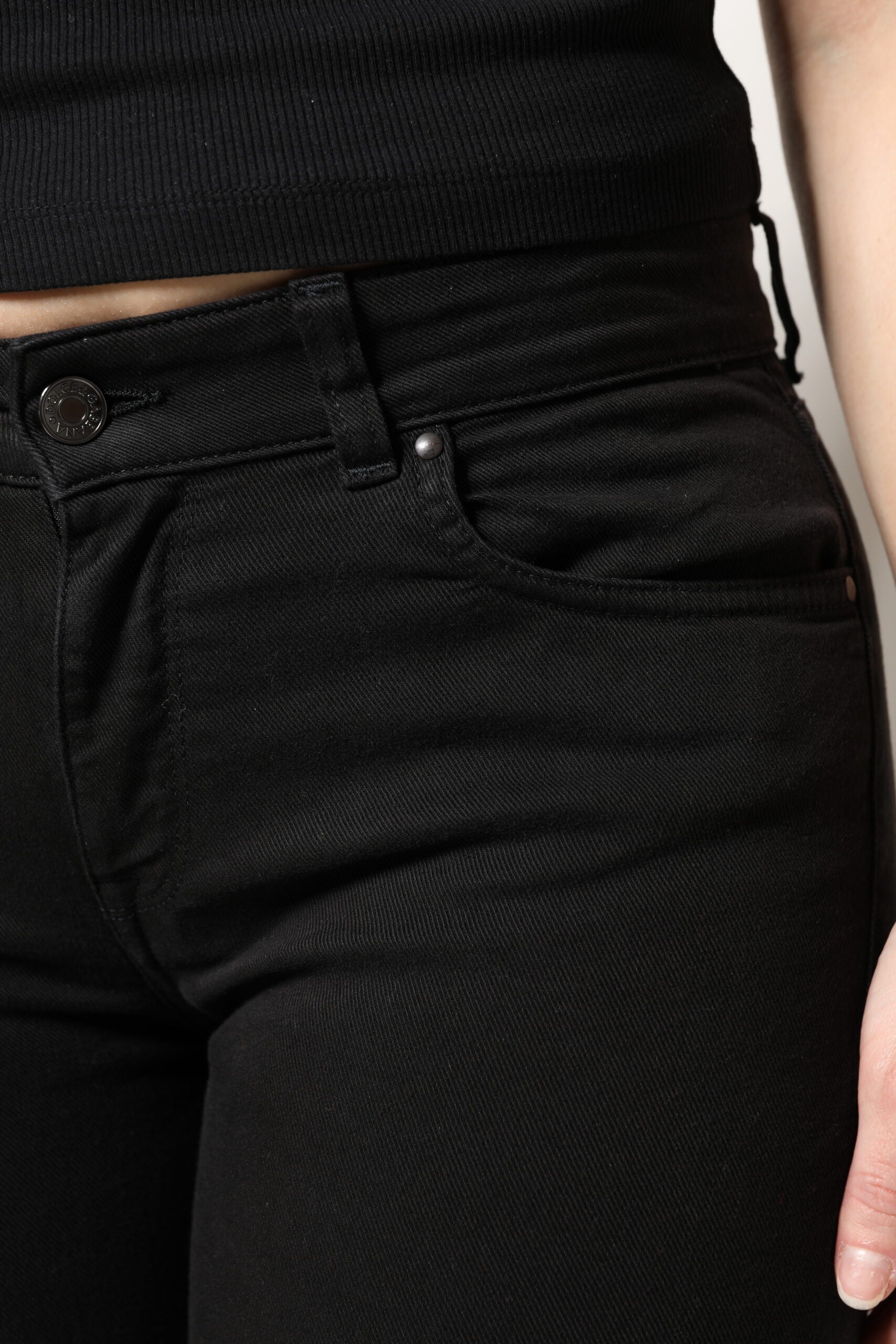 Dolce & Gabbana Schwarze Skinny Denim Jeans mit mittlerer Taille aus Baumwolle