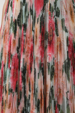 Dolce & Gabbana Multicolor Seide Floral High Waist Midirock