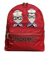 Dolce & Gabbana Rot #DGFAMILY VULCANO Verschönerung Rucksack Tasche