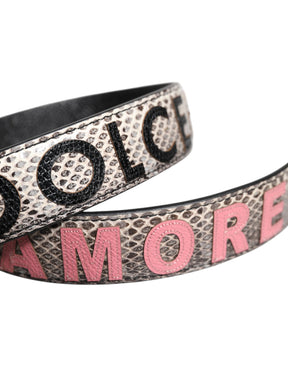 Dolce & Gabbana Multicolor DG AMORE Patch Tasche Schulterriemen