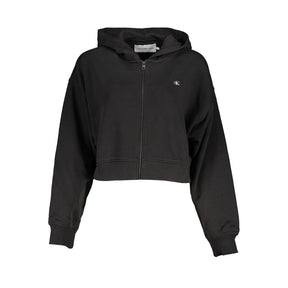 Calvin Klein Schwarzer Baumwollpullover für Frauen