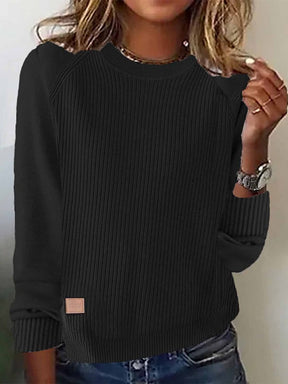 Beiger Winter Rundhals Pullover kuschelig warm S–4XL