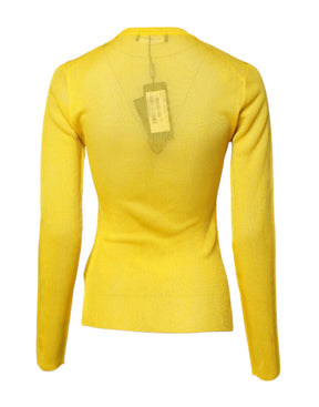 Dolce & Gabbana Gelbes Polyester Damen Pullover Top Pullover