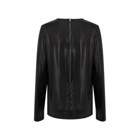 Tom Ford Schwarzes Viskose-Langarmshirt