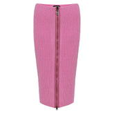 Tom Ford Midi aus rosa Wolle