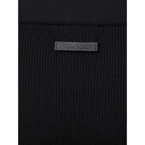 Tom Ford Schwarzer Kaschmir-Midi