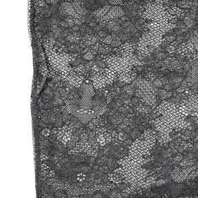 Dolce & Gabbana Schwarze florale Spitze Baumwoll-Stretchstrümpfe Socken