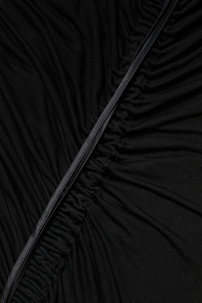 Dolce & Gabbana Schwarzes Bodycon Kleid mit Maschenbesatz