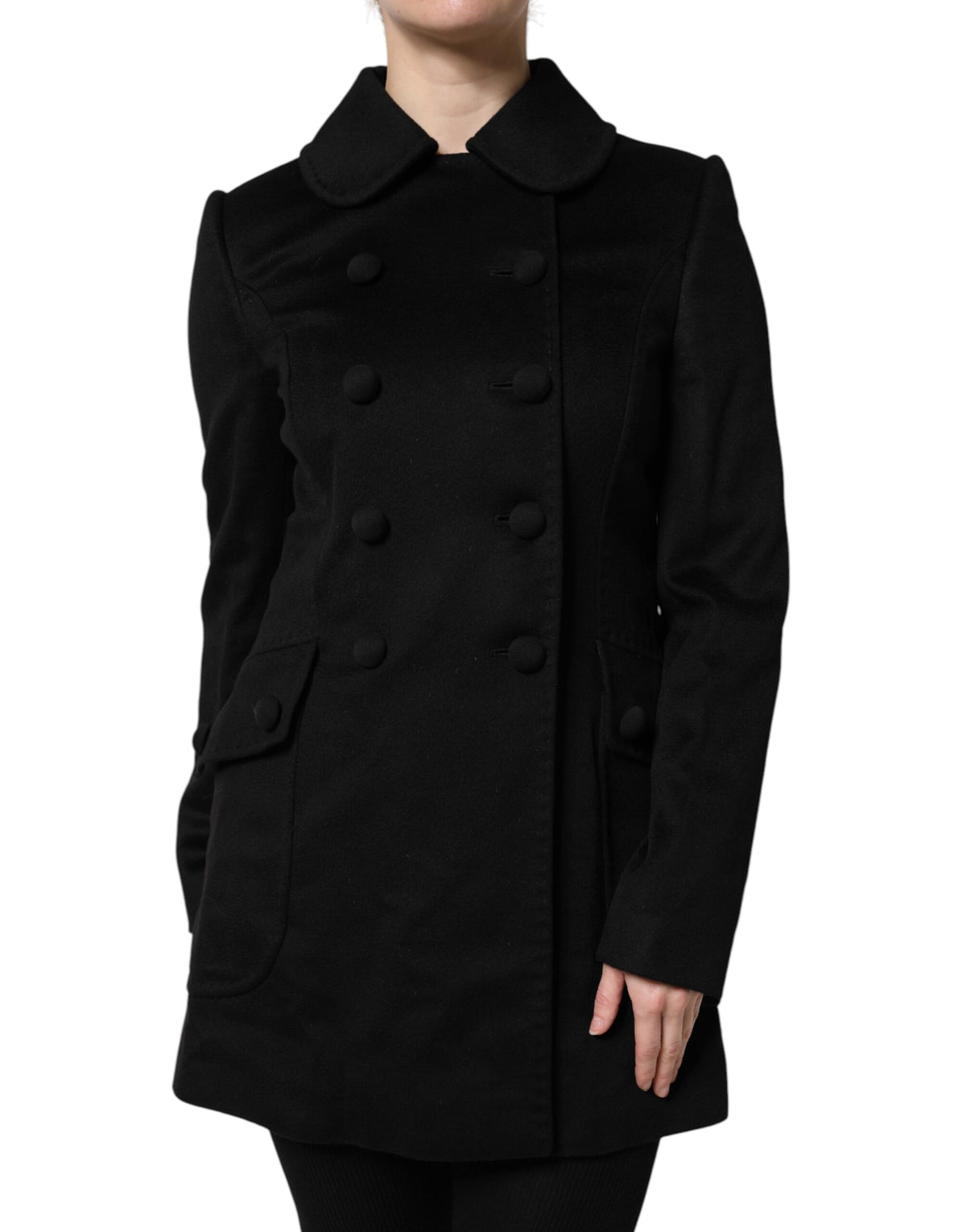 Dolce & Gabbana Schwarze Sartoria Italiano Blazer Jacke aus Wolle