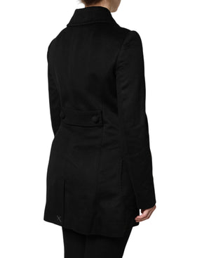 Dolce & Gabbana Schwarze Sartoria Italiano Blazer Jacke aus Wolle