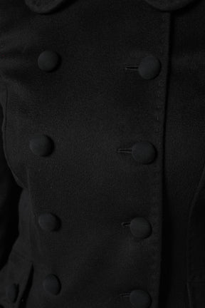 Dolce & Gabbana Schwarze Sartoria Italiano Blazer Jacke aus Wolle