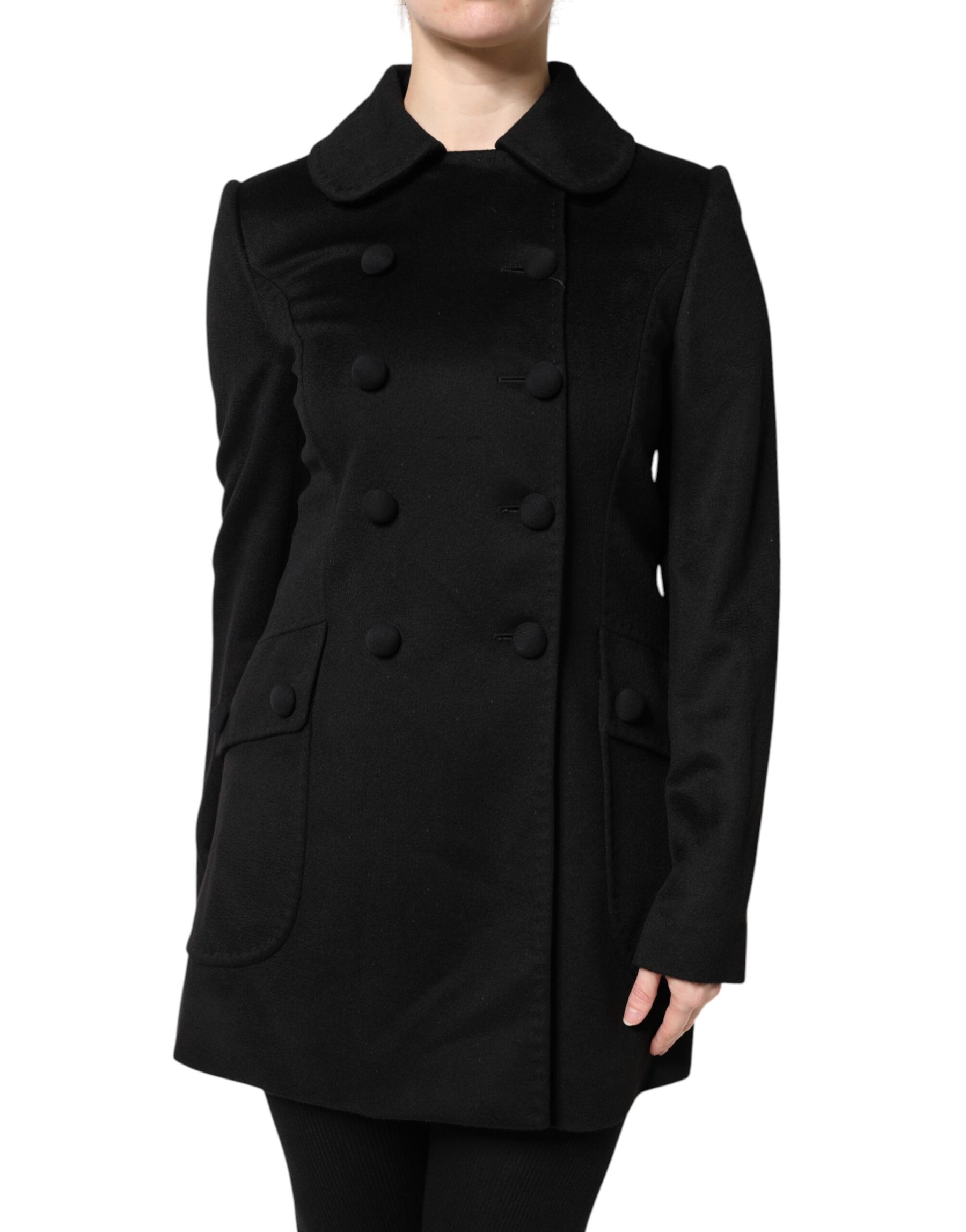 Dolce & Gabbana Schwarze Sartoria Italiano Blazer Jacke aus Wolle