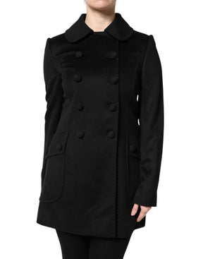 Dolce & Gabbana Schwarze Sartoria Italiano Blazer Jacke aus Wolle