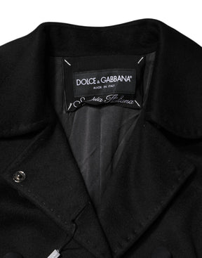 Dolce & Gabbana Schwarze Sartoria Italiano Blazer Jacke aus Wolle
