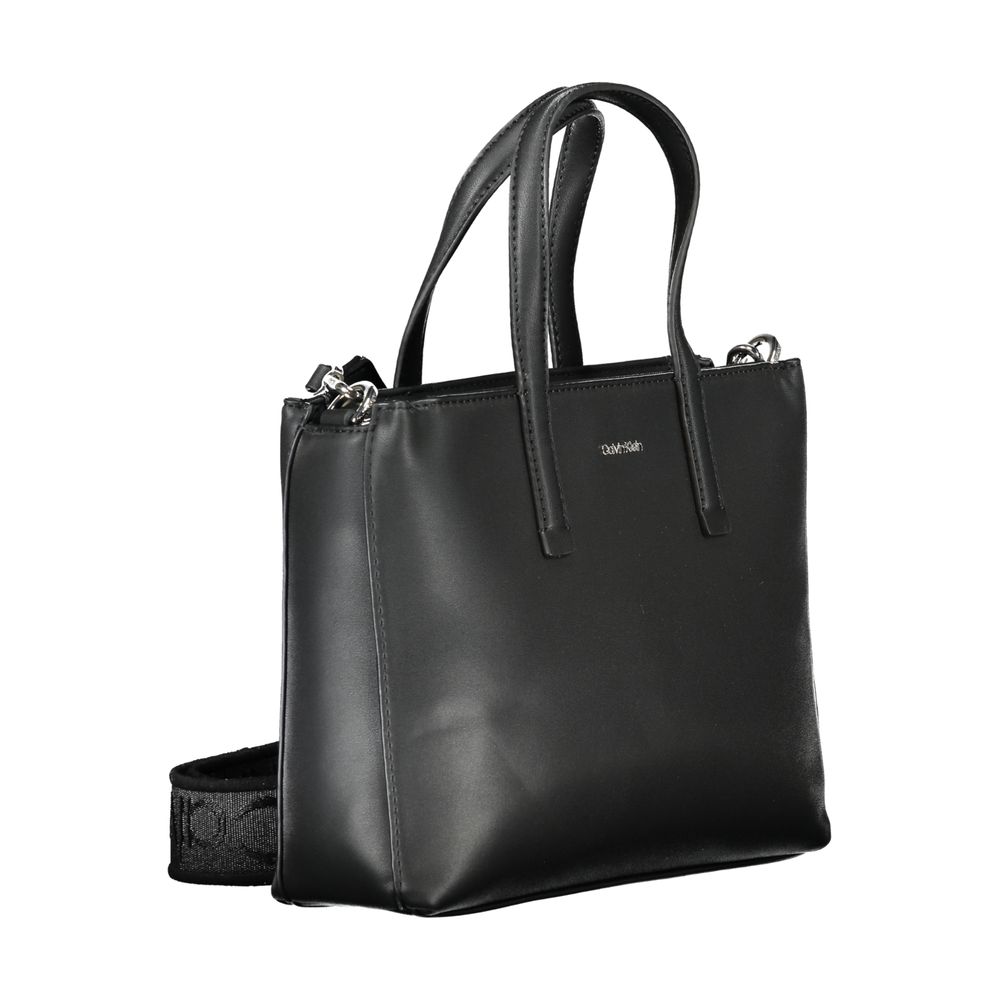 Calvin Klein Schwarze Polyester-Handtasche