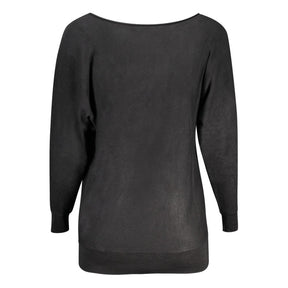 Guess Jeans Schwarzer Viskose-Pullover