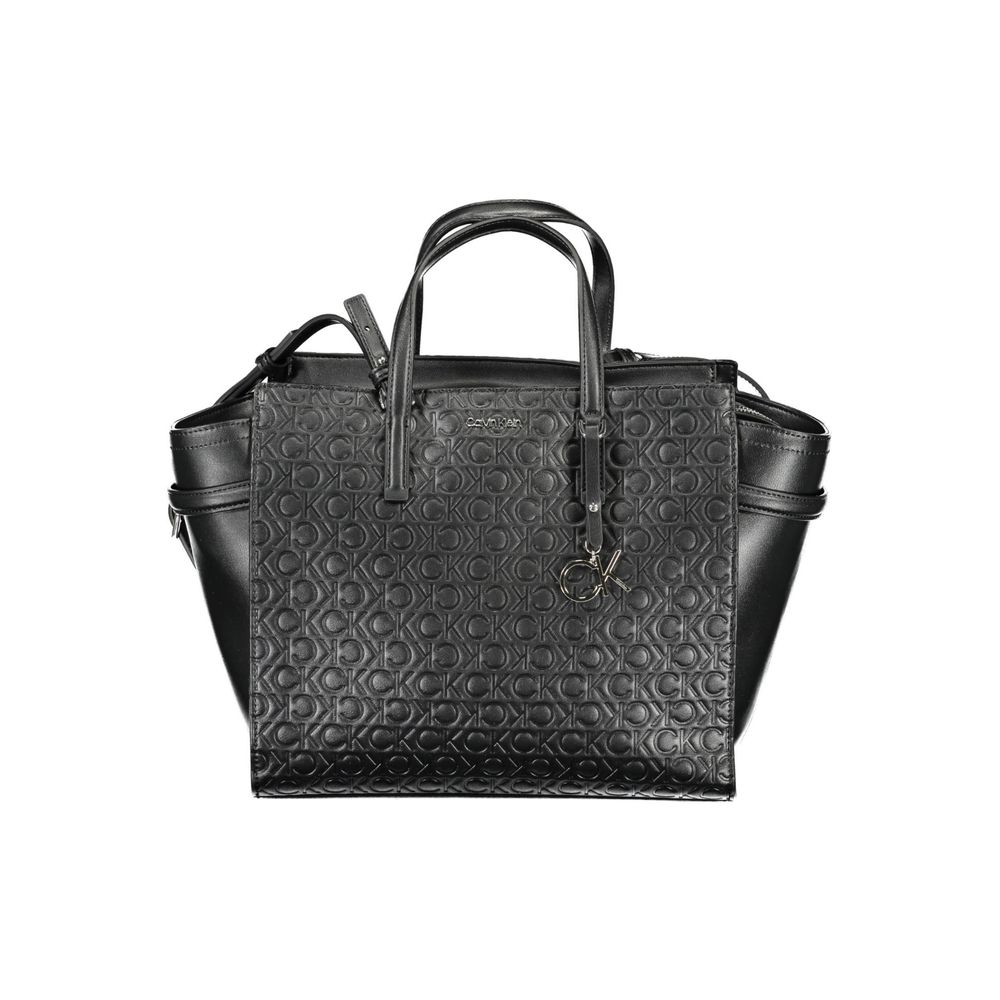Calvin Klein Schwarze Polyester-Handtasche