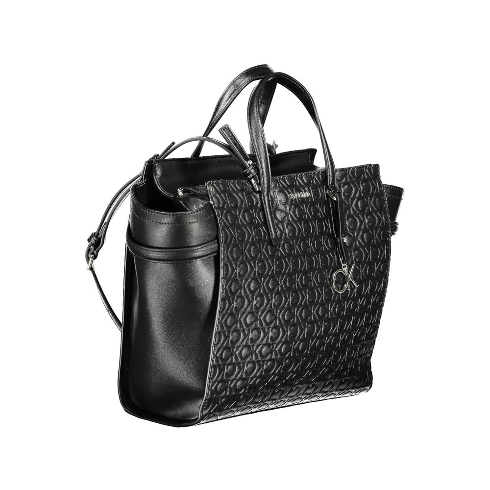Calvin Klein Schwarze Polyester-Handtasche