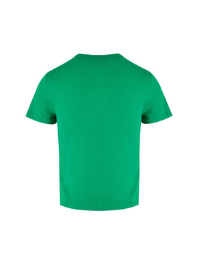 Gucci Grünes T-Shirt mit Logo aus Baumwolle