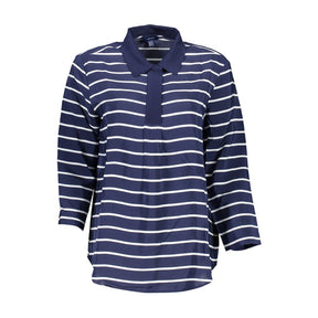 Gant Blaues Viskose-Poloshirt für Frauen