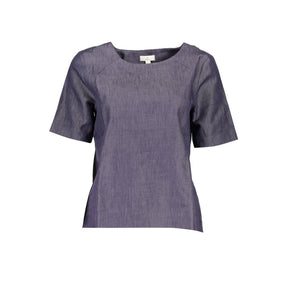 Gant Unisex-T-Shirt aus blauer Baumwolle
