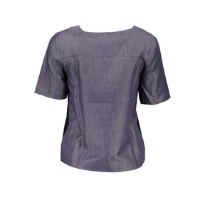 Gant Unisex-T-Shirt aus blauer Baumwolle