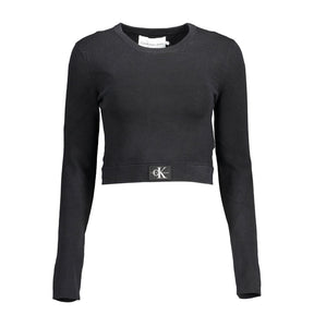 Calvin Klein Schwarzer Lyocell-Pullover für Frauen