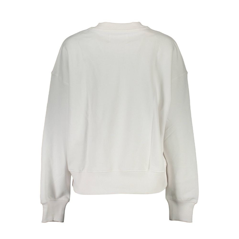Calvin Klein Weißer Baumwollpullover