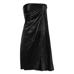 Dolce & Gabbana Schwarzes trägerloses Etuikleid in A-Linie Mini-Kleid