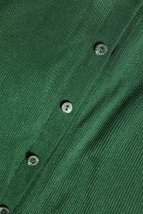 Dolce & Gabbana Grüner Polyester Pullover mit langen Ärmeln