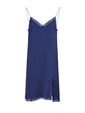 Gucci Blaues Kleid aus Viskose und Baumwolle, mittellang