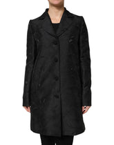 Dolce & Gabbana Schwarzer einreihiger Trenchcoat Jacke