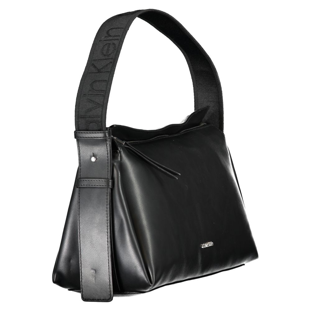 Calvin Klein Schwarze Polyester Handtasche