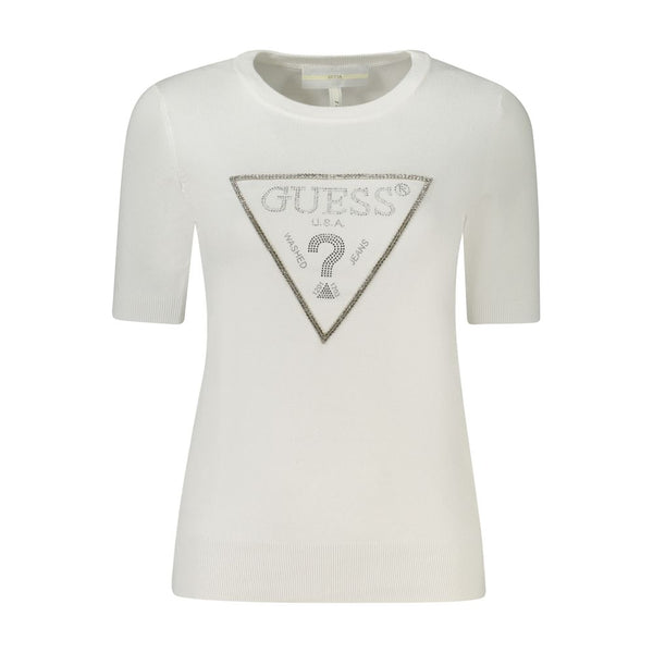 Guess Jeans Weißer Viskose Pullover für Frauen