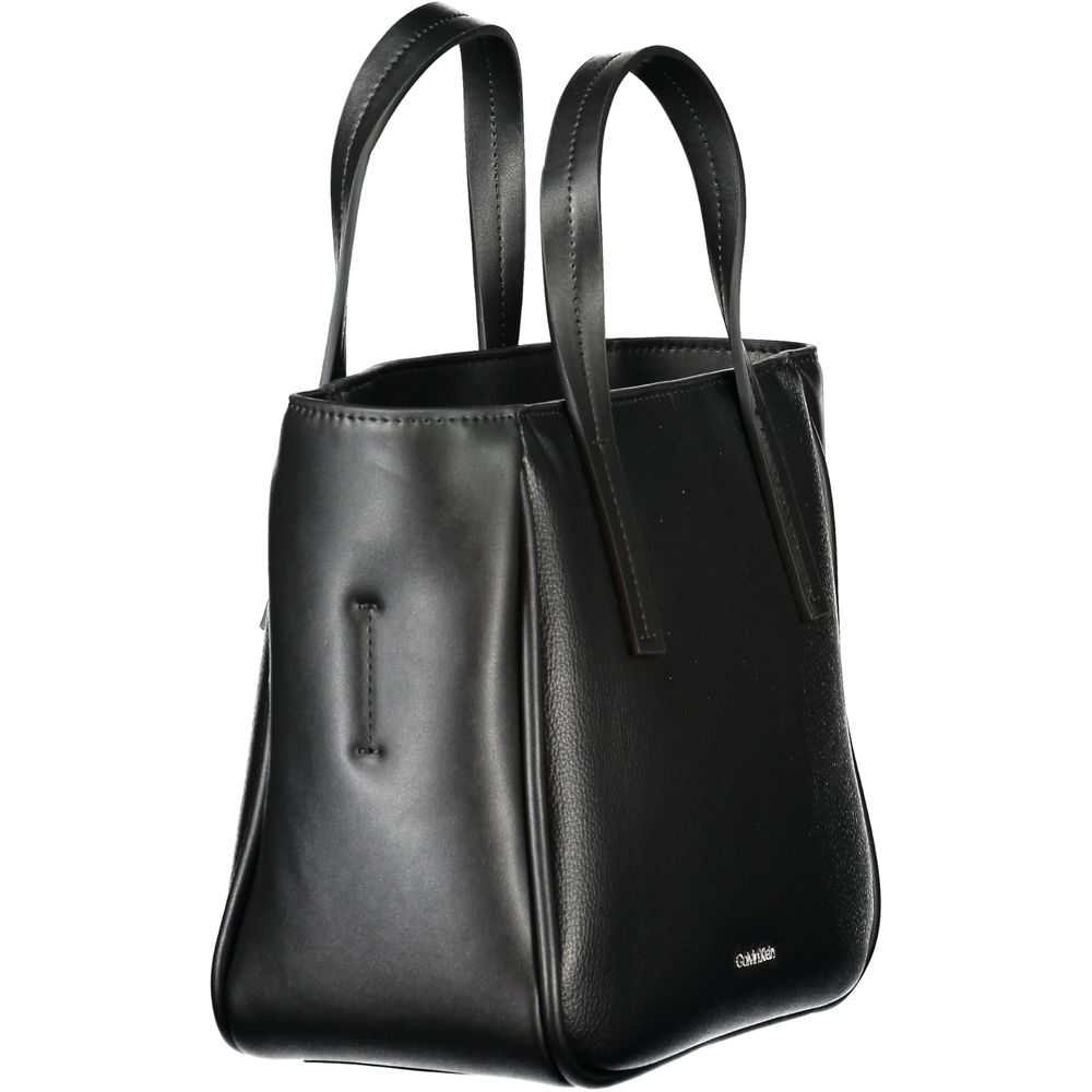 Calvin Klein Schwarze Polyester-Handtasche