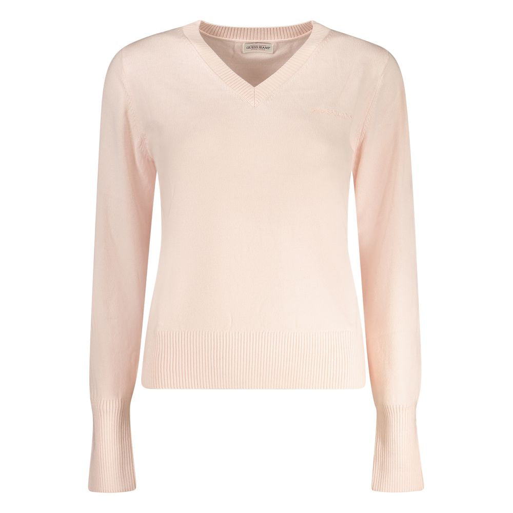 Guess Jeans Rosa Polyester Damen Pullover