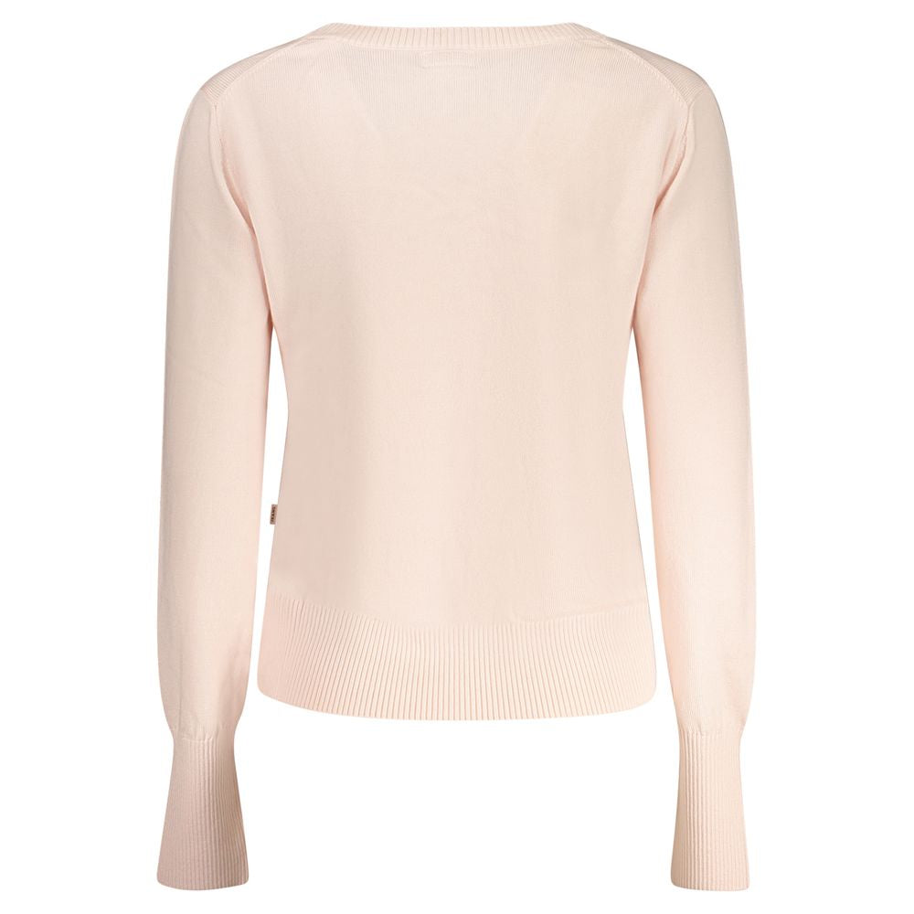 Guess Jeans Rosa Polyester Damen Pullover