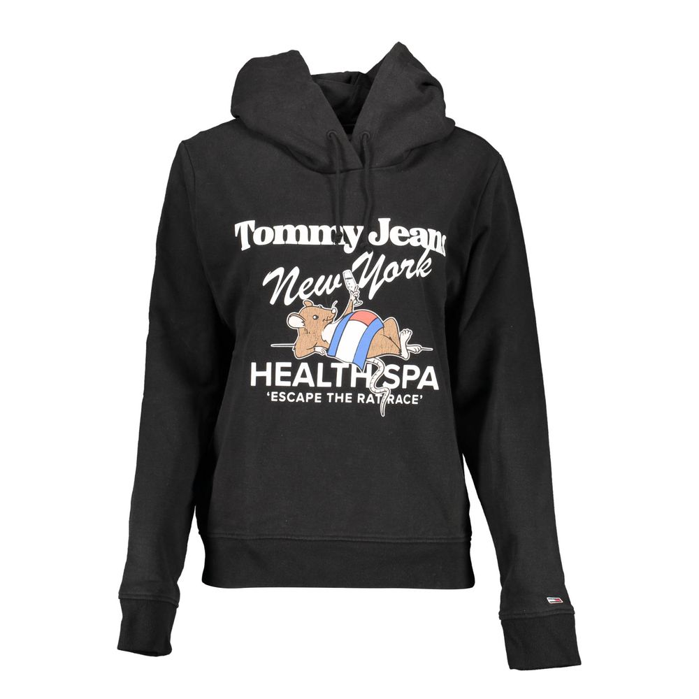 Tommy Hilfiger Schwarzer Baumwoll-Hoodie für Frauen