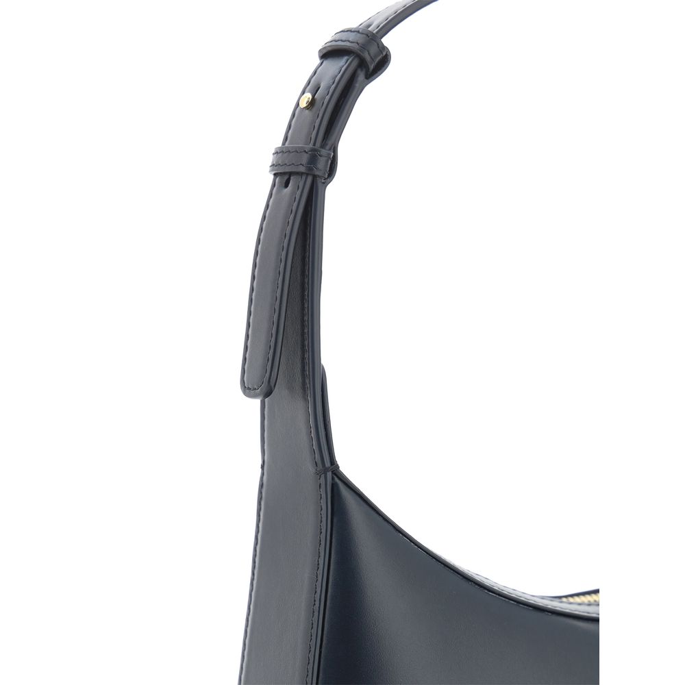 Dolce & Gabbana Schwarze Kalbshaut Bos Taurus Schultertasche