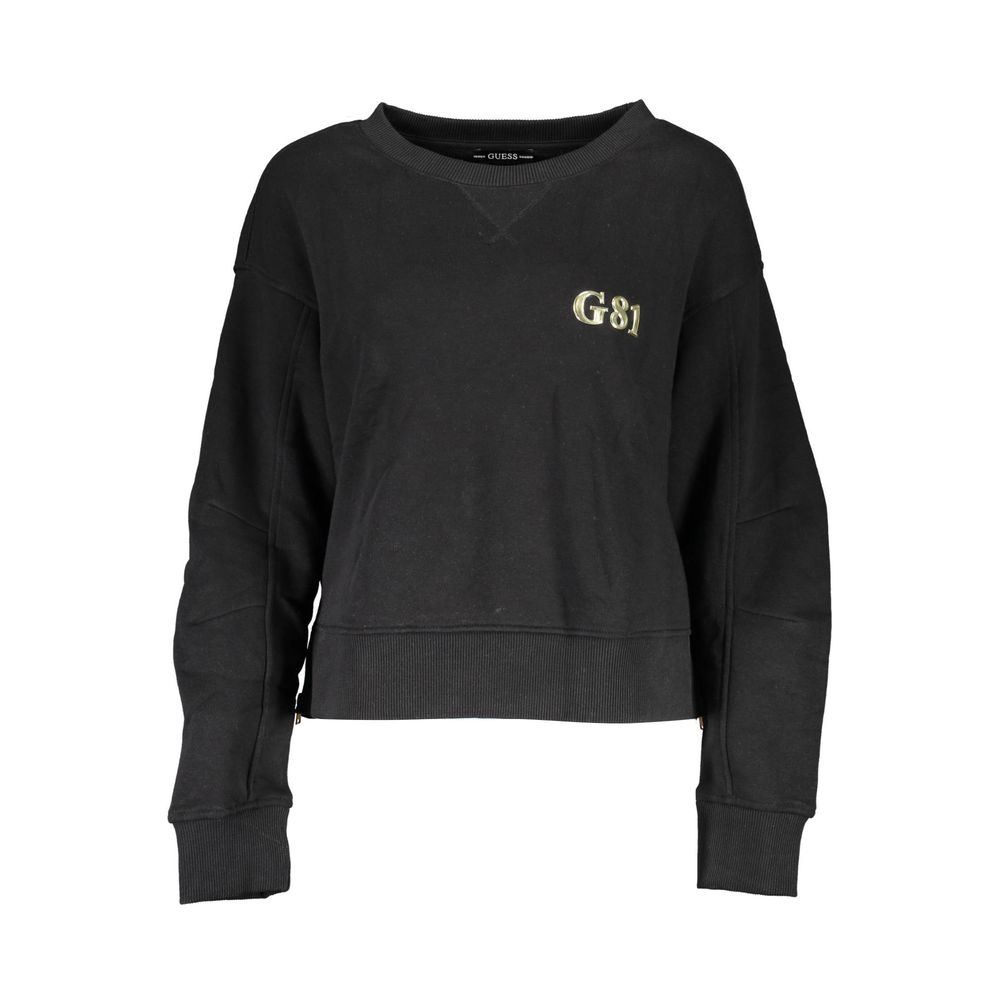 Guess Jeans Schwarzer Baumwollpullover für Frauen