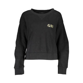 Guess Jeans Schwarzer Baumwollpullover für Frauen