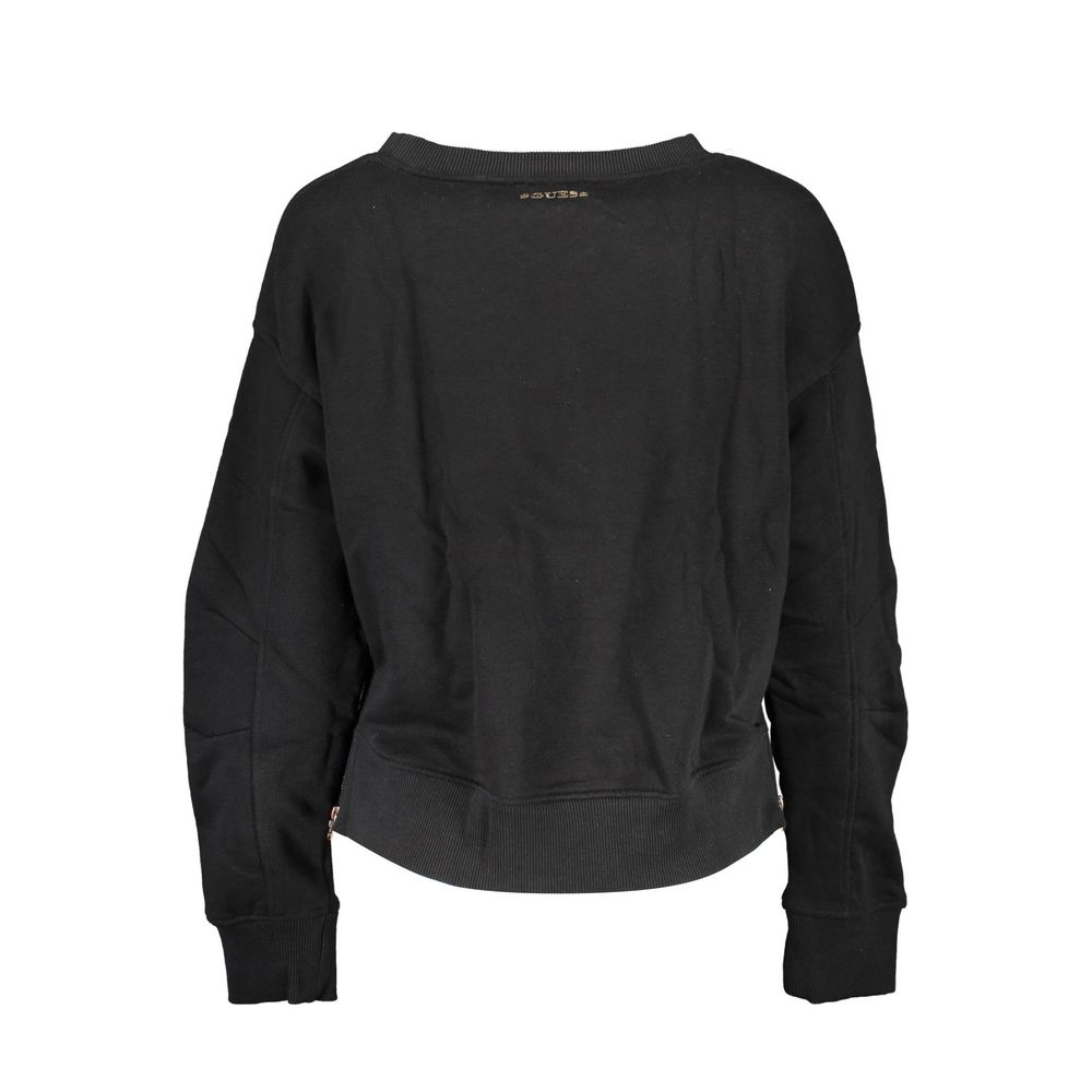 Guess Jeans Schwarzer Baumwollpullover für Frauen